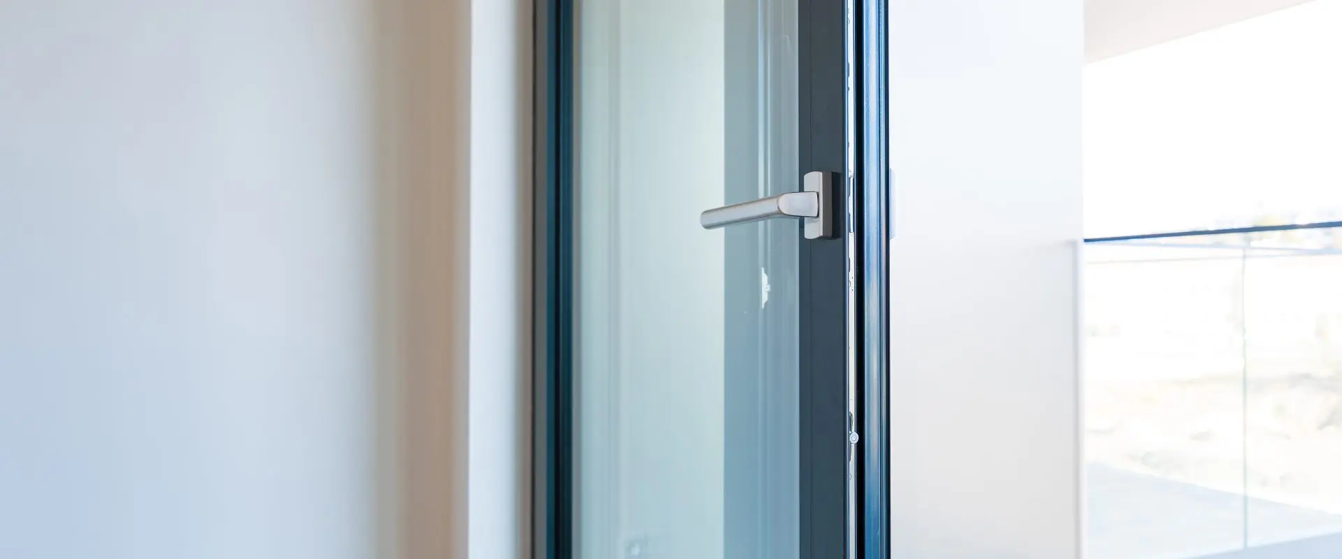 Modern glass door