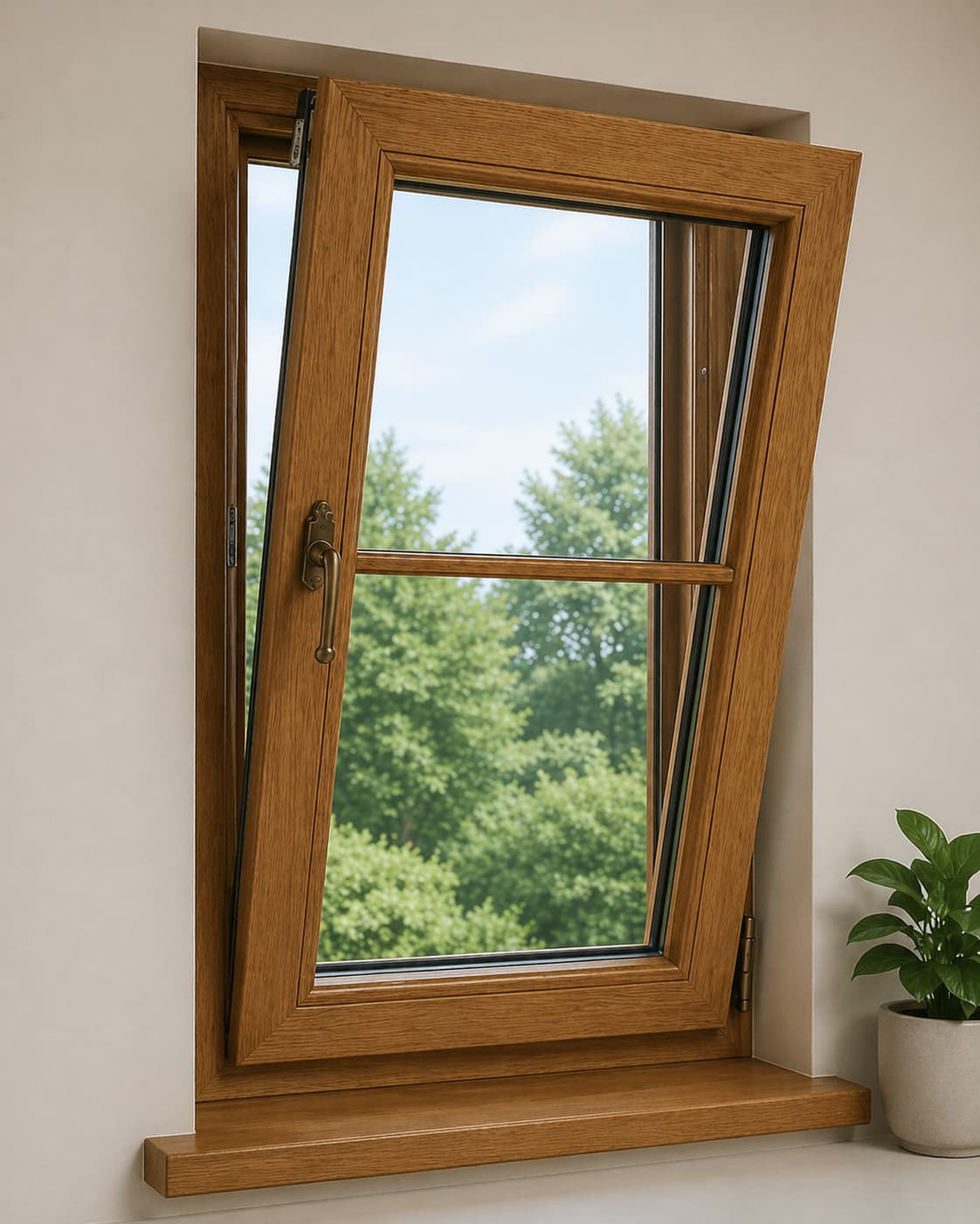 Tile and turn timber window traditional
